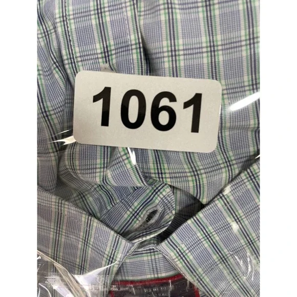 UNTUCKit Mens XL Long Sleeve Button Down Shirt Plaid Cotton Blue Green Cotton - Picture 13 of 13